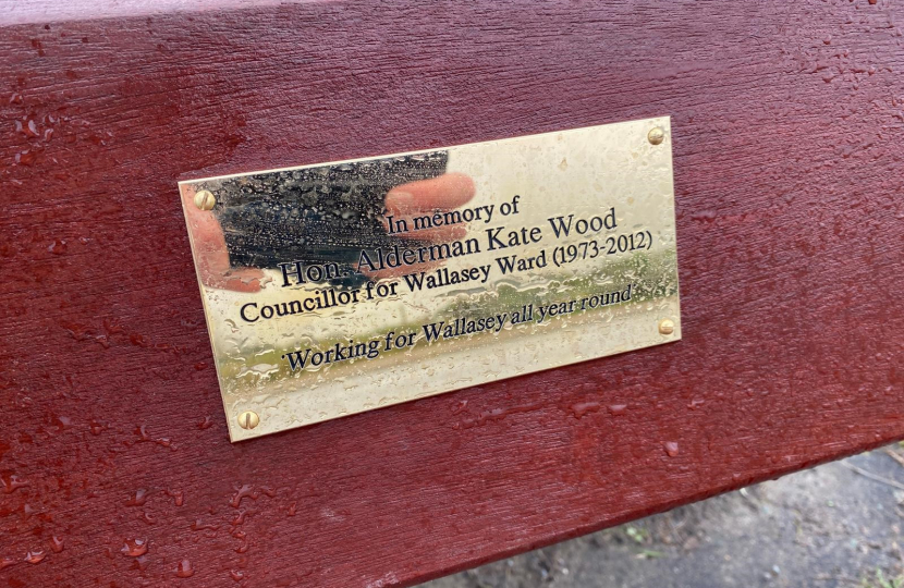 Bench plaque