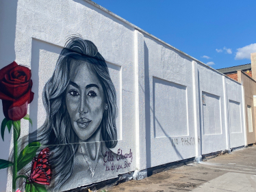 Elle Edwards mural, Virginia Road, New Brighton