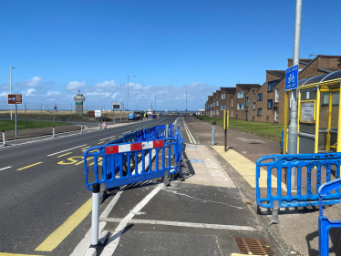 Harrison Drive floating bus stops